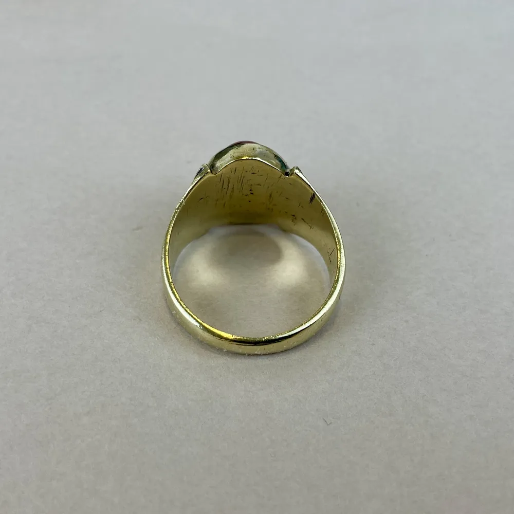 Bague Laiton – Cornaline [3470]