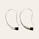 Boucles d'oreilles – Argent & Ebène [1963]