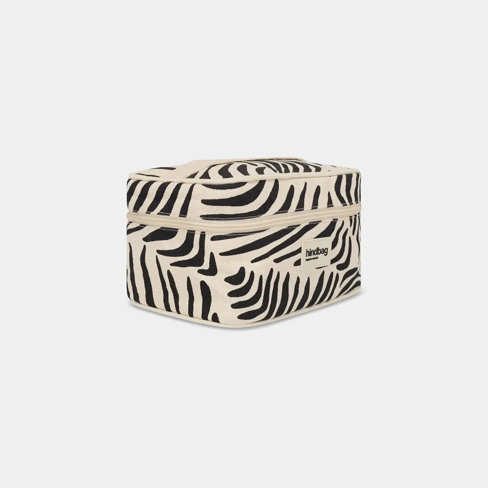 Sac vanity 'Gaspard' – Zèbre écru – Hindbag