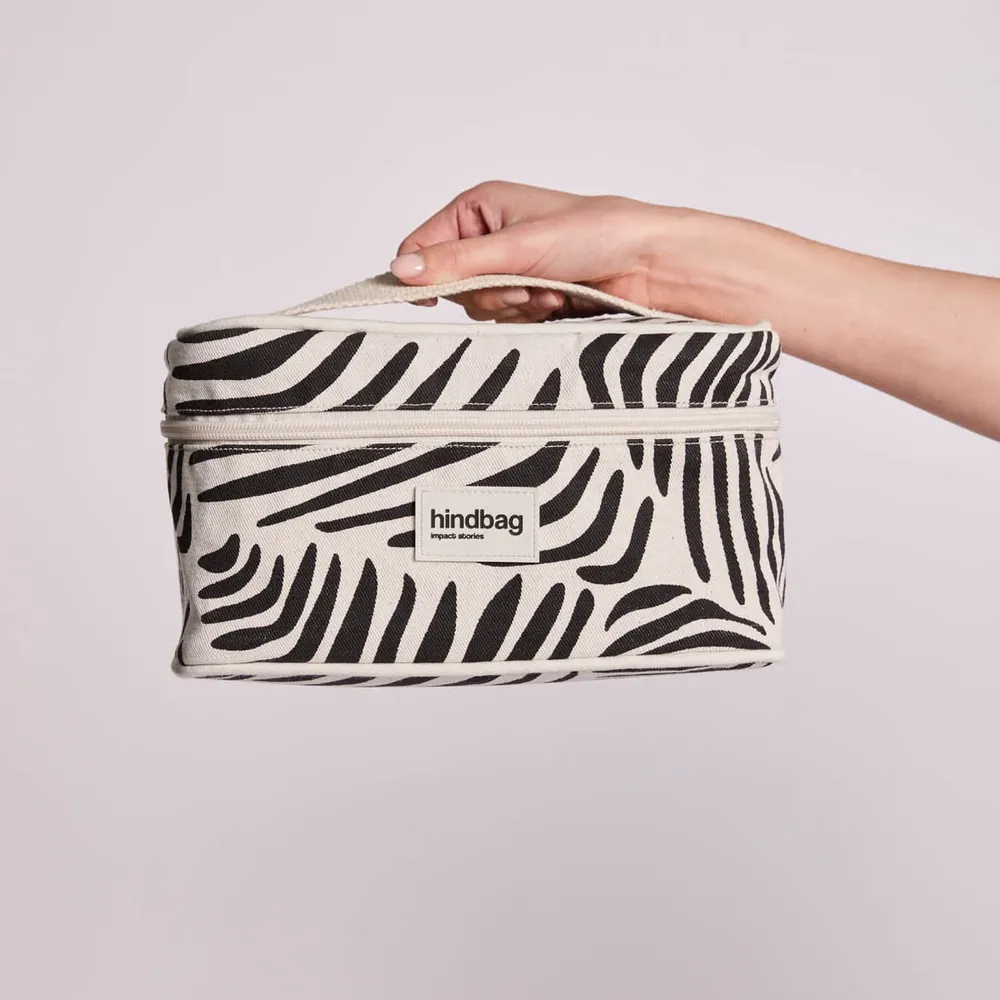Sac vanity 'Gaspard' – Zèbre écru – Hindbag