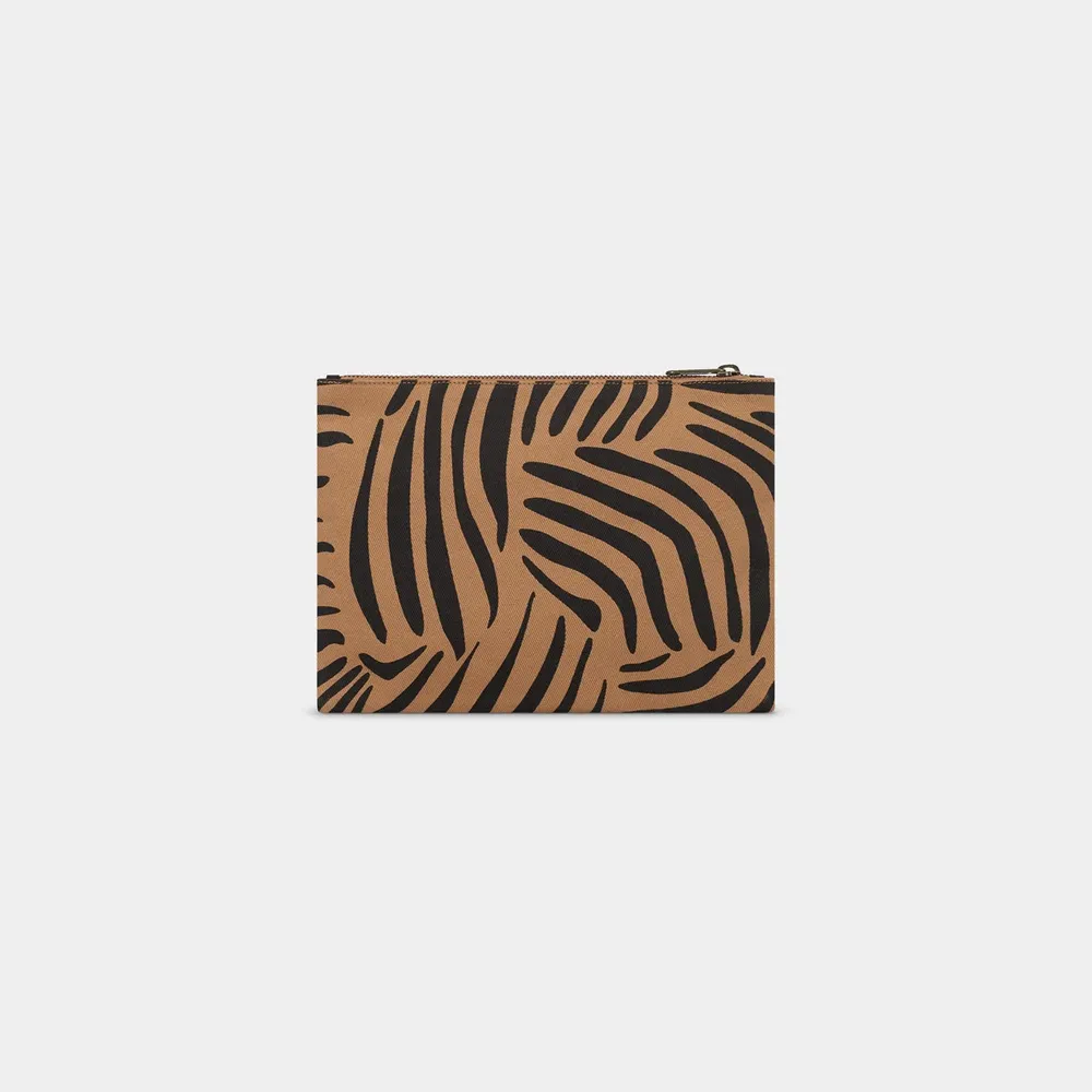 Pochette 'Ema' – Zèbre cannelle – Hindbag
