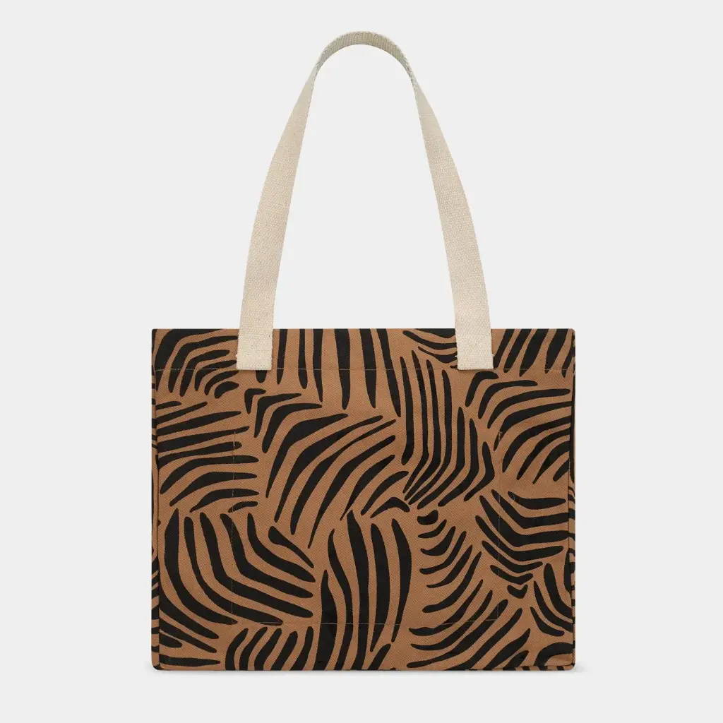 Cabas 'Claude' – Zèbre cannelle – Hindbag