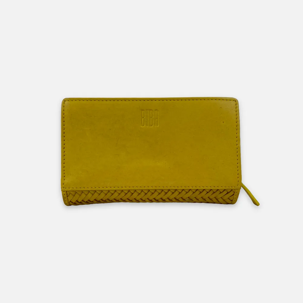 Portefeuille 'Perkins' Vert Citron – Biba