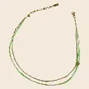 Bracelet double tour 'Fila' – Chaine acier & laiton doré 2µ – By Garance