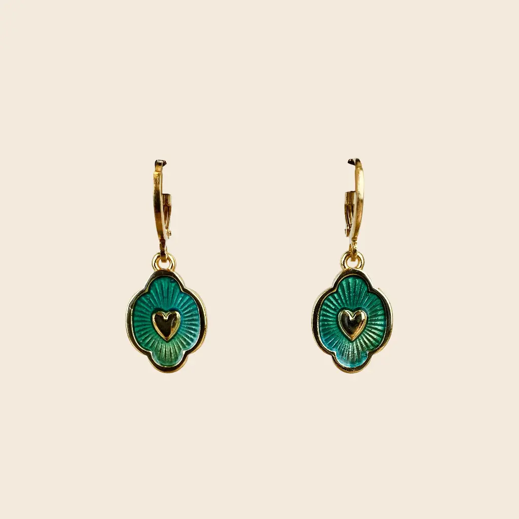 Boucles d'oreilles 'Iker' – Laiton doré 2µ – By Garance