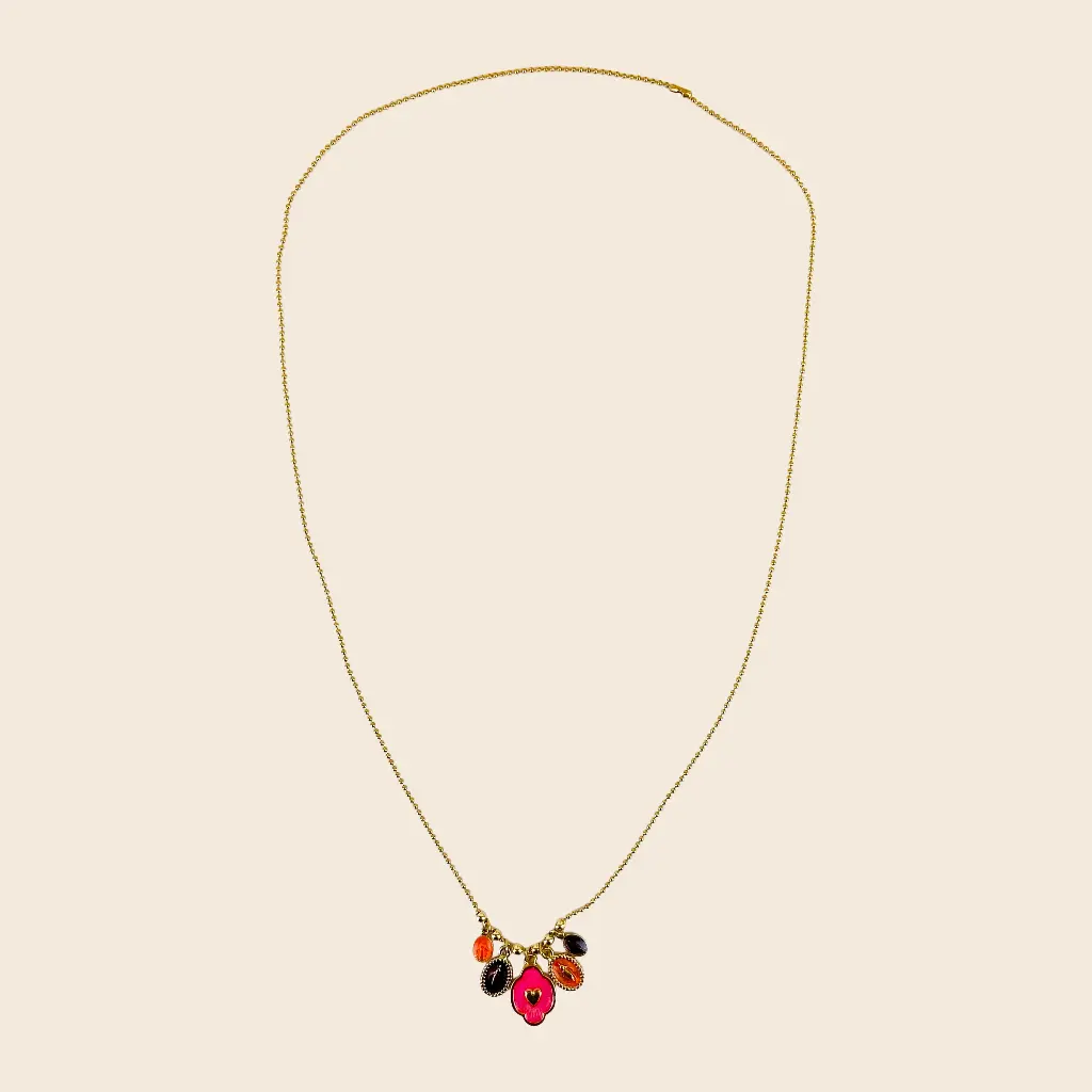 Collier 'Jack' – Chaine acier & laiton doré 2µ – By Garance