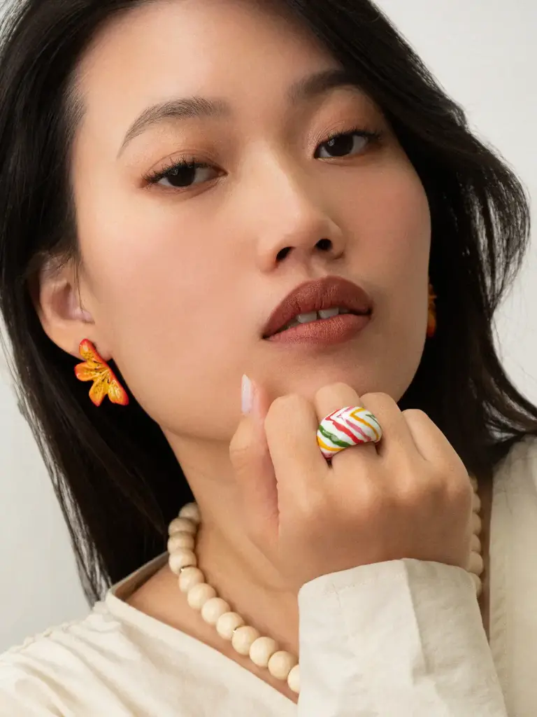 Puces d'oreilles 'Demi Lys Tigrée' – Nach