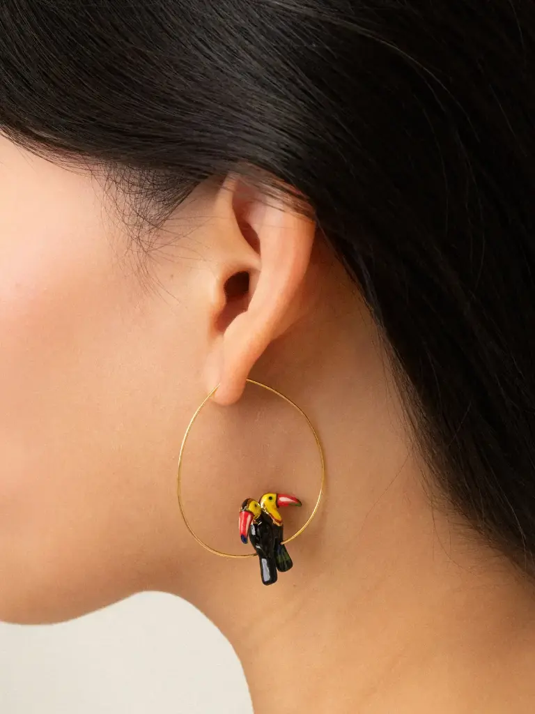 Moyenne créoles 'Couple de Toucans' – Nach