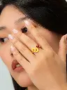 Bague 'Hibiscus et Coccinelle' – Nach