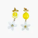 Boucles d'oreilles 'Citron et Fleur de Citronnier' – Nach