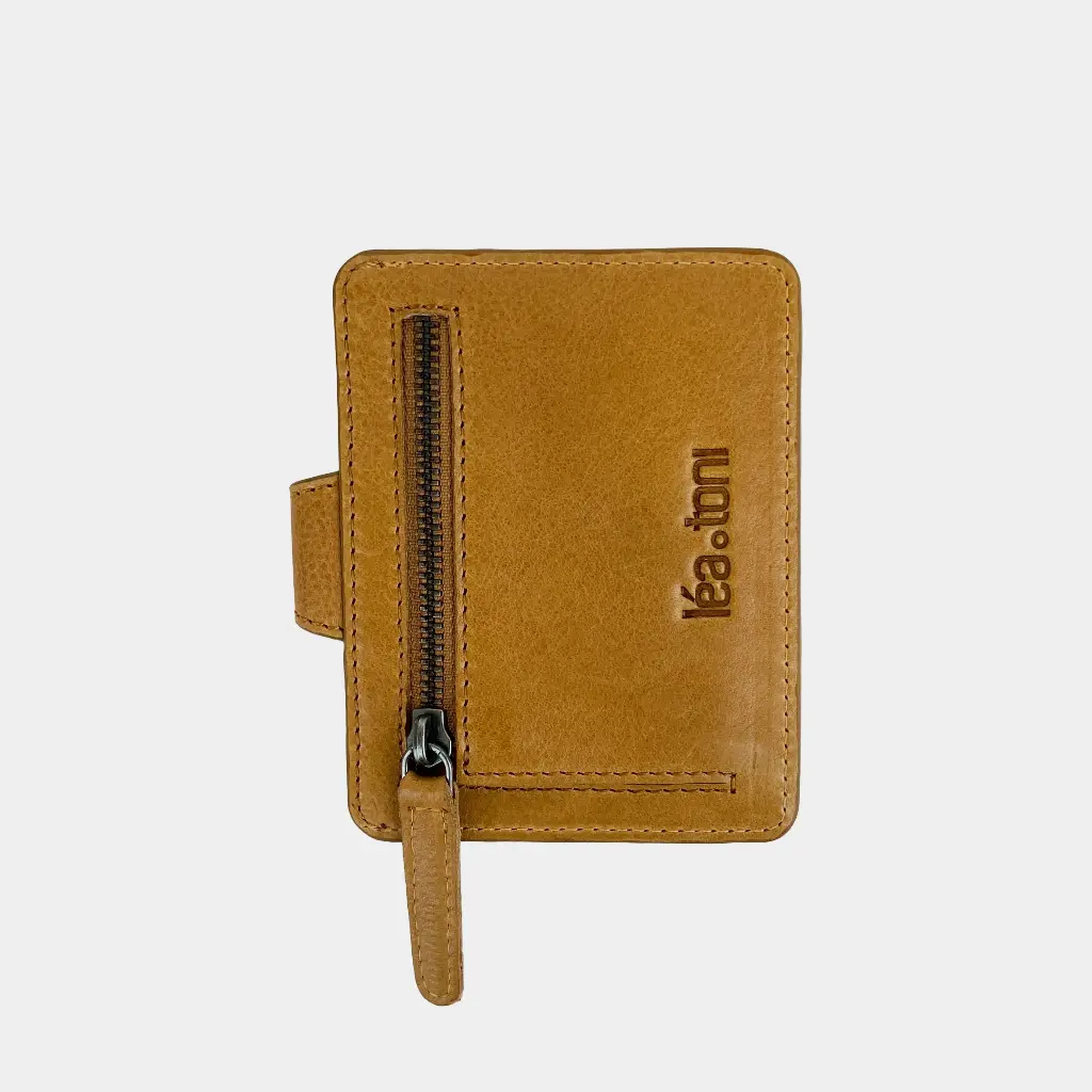 Porte-cartes 'Jess' – Cognac – Léa Toni