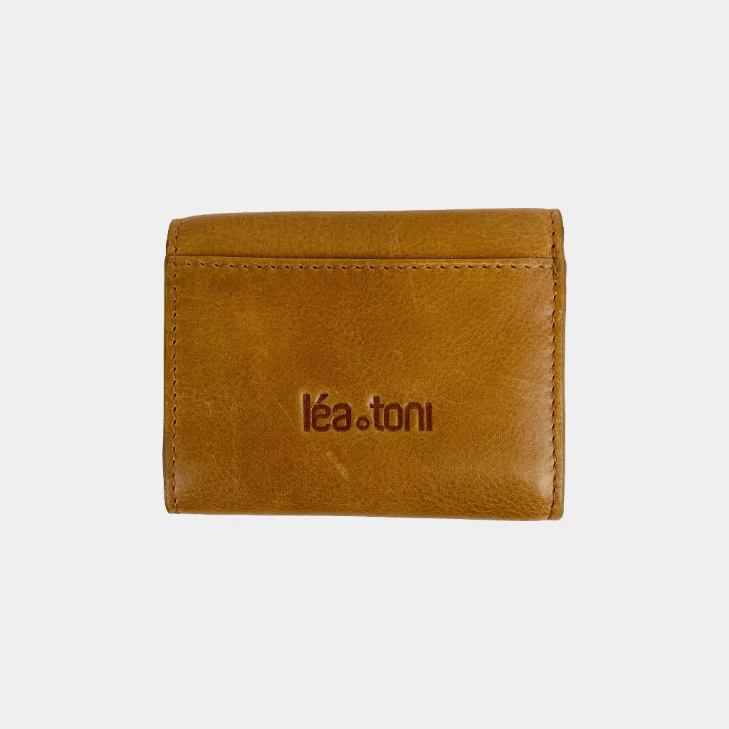 Portefeuille 'Joe' – Cognac – Léa Toni