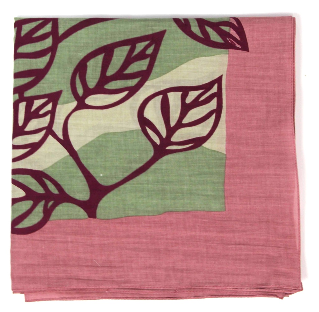 Foulard 'Palenque' – Rose – Coton bio – Les Belle Vagabondes