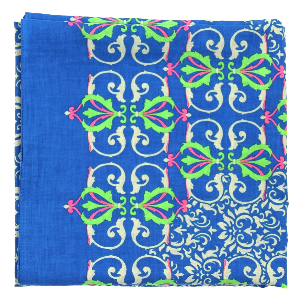 Foulard 'Palazzo Pitti' – Marine – Coton bio – Les Belle Vagabondes