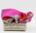 Mini foulard 'Sakura' – Fuchsia – Soie – Les Belle Vagabondes