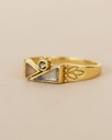 Bague 'Leda' – Plaqué Or – Labradorite – Muja Juma