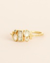 Bague 'Samah' – Plaqué Or – Labradorite – Muja Juma
