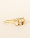 Bague 'Samah' – Plaqué Or – Labradorite – Muja Juma