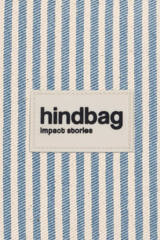 Pochette 'Ema' – Rayures bleu – Hindbag