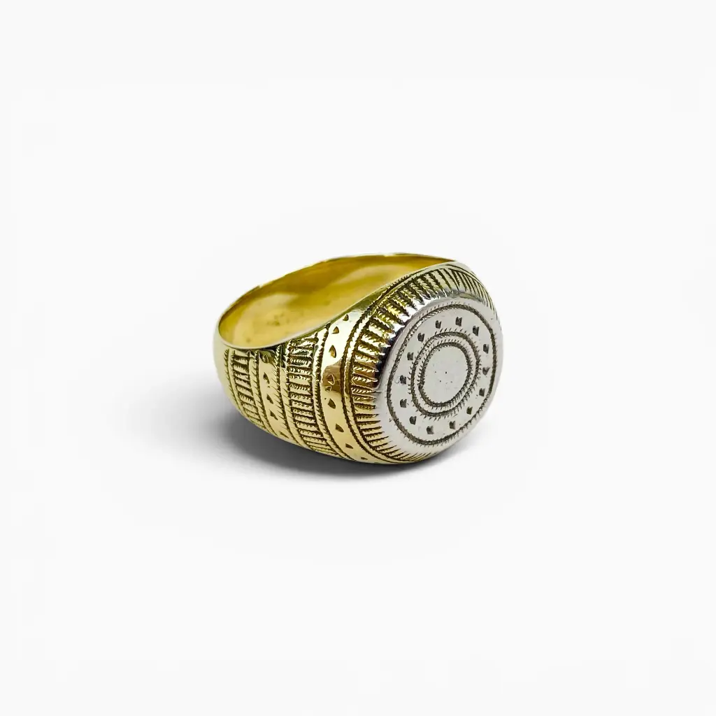 Bague 'Mawli' – Argent 999 & bronze – Ombre Claire