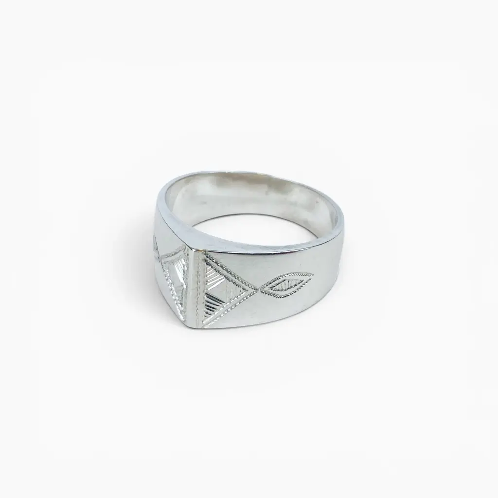 Bague 'Lyes' – Argent 999 – Ombre Claire