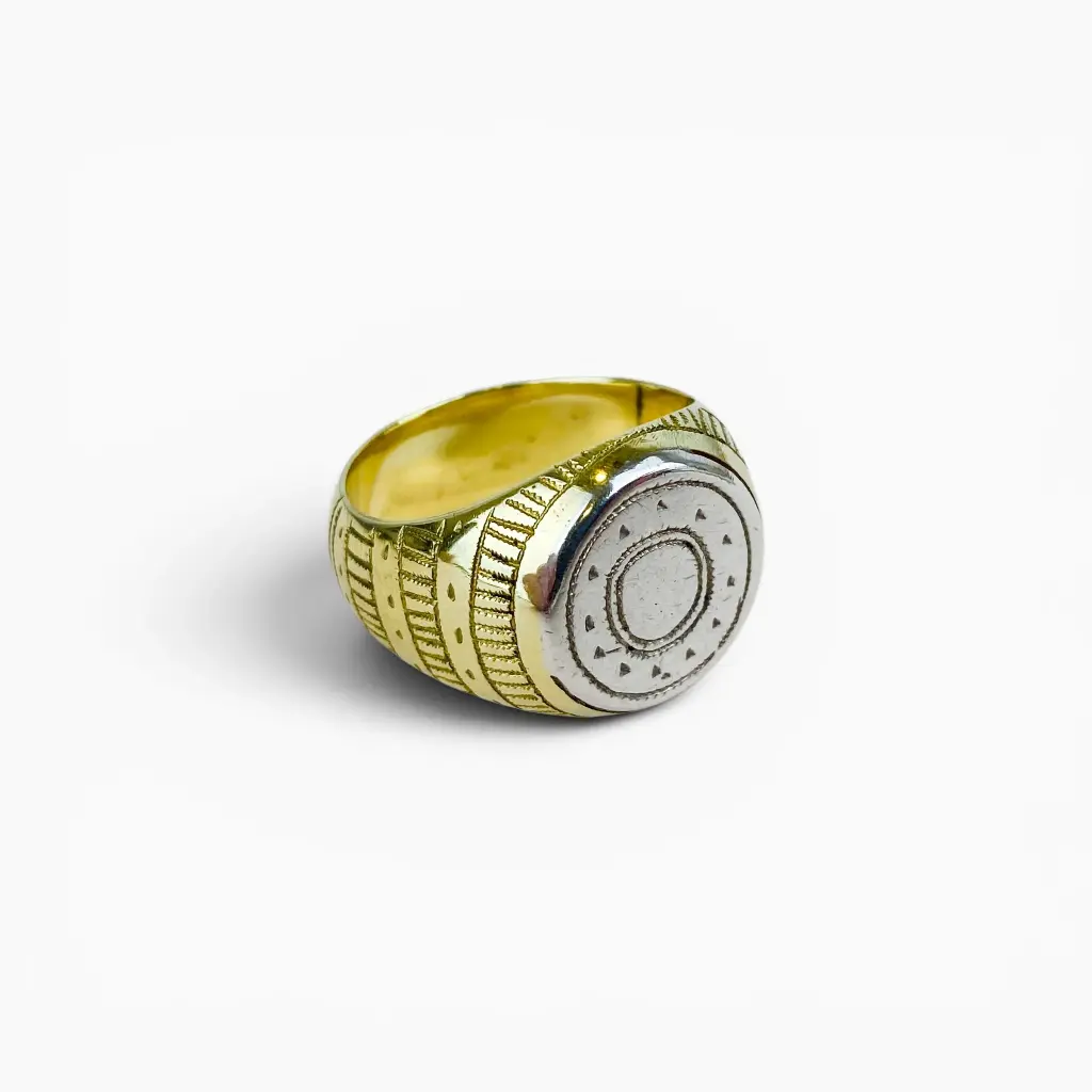 Bague 'Mawli' – Argent 999 & bronze – Ombre Claire