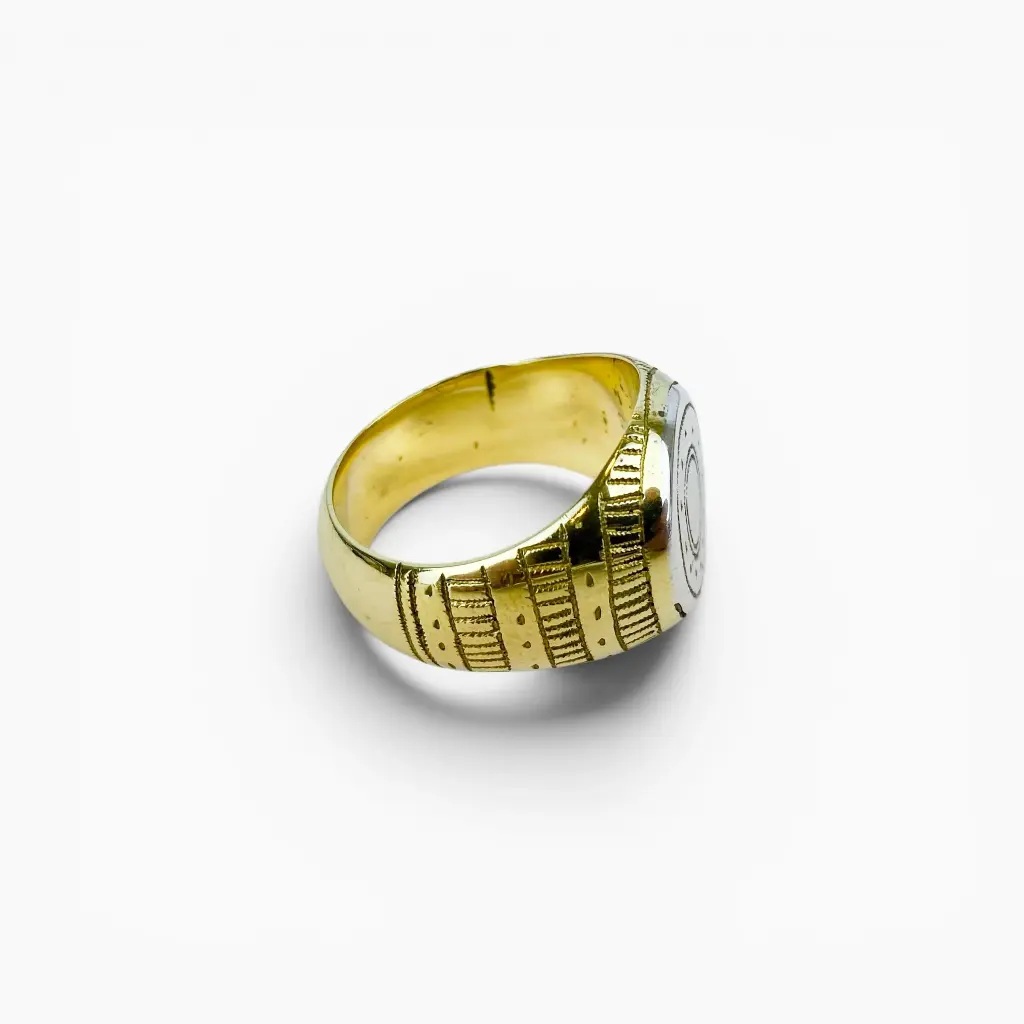 Bague 'Mawli' – Argent 999 & bronze – Ombre Claire