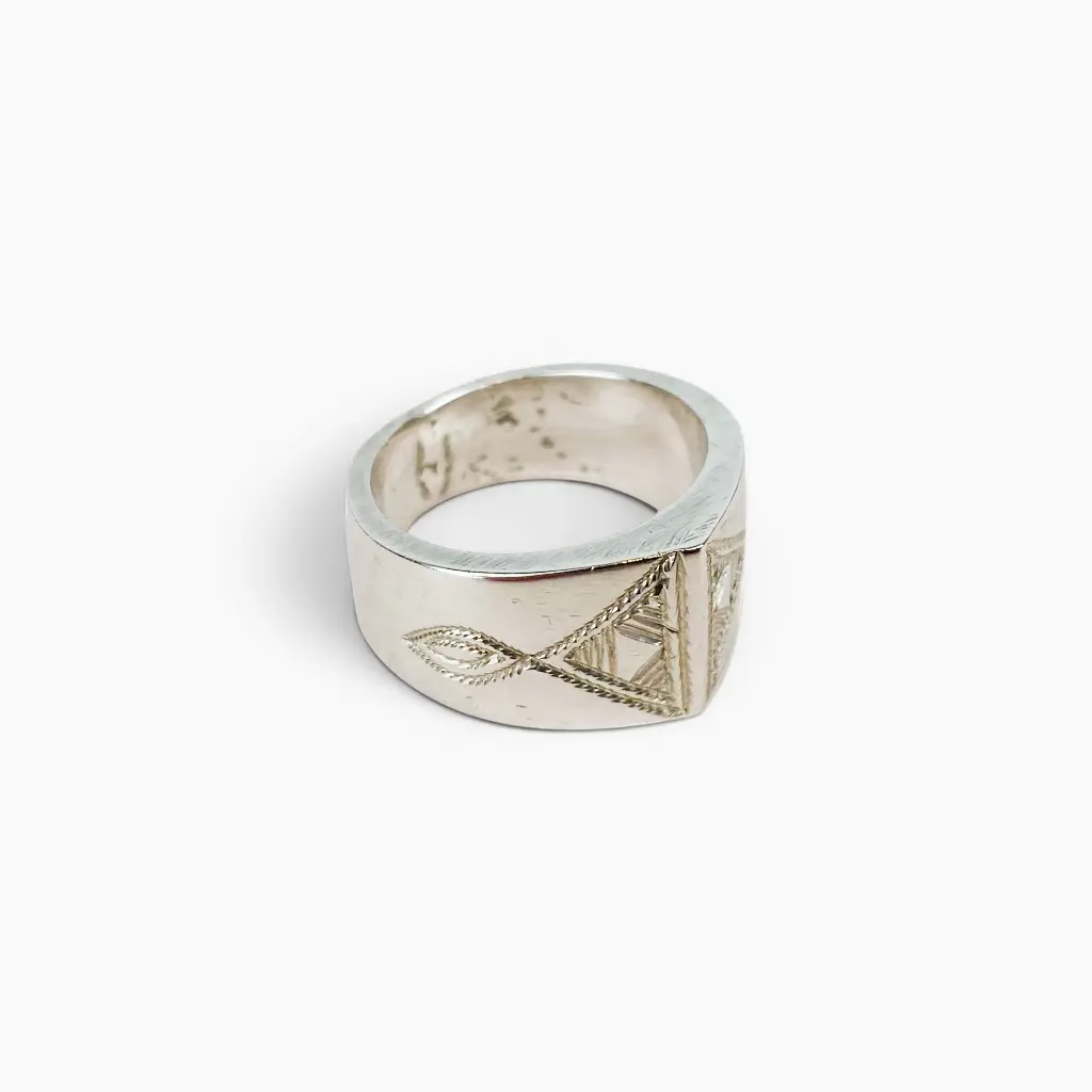 Bague 'Lyes' – Argent 999 – Ombre Claire