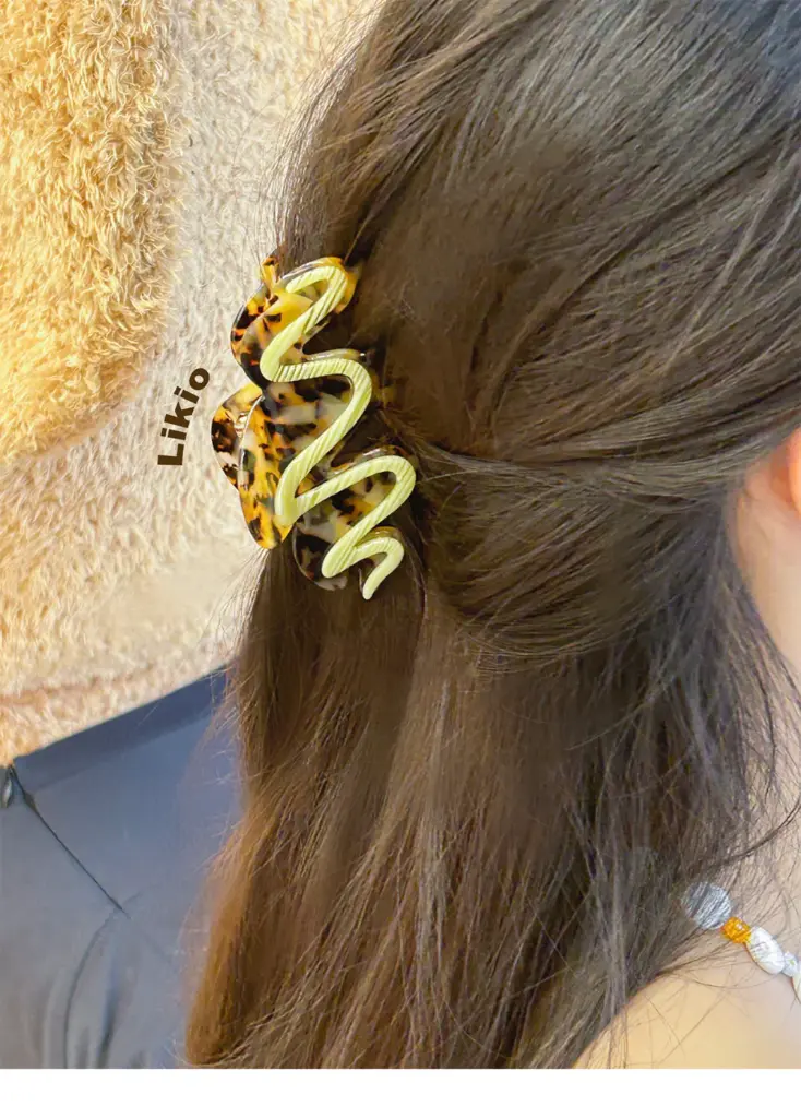Pince à cheveux 'Cream Biscuit – Amber' – Likio