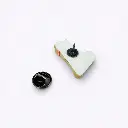 Broche 'Akaikubiwano Shiba' – Nanayosha