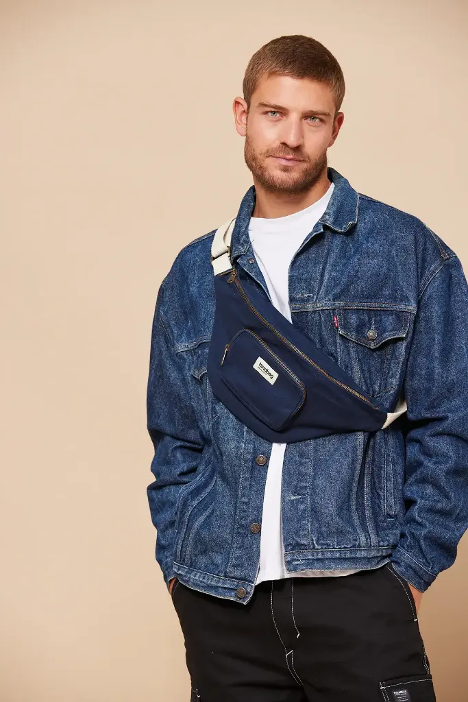 Sac banane XL 'Sofia' – Bleu marine – Hindbag