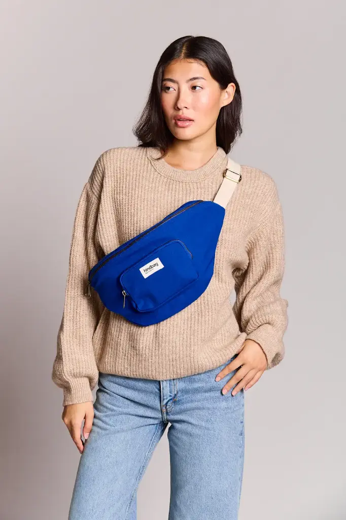 Sac banane XL 'Sofia' – Bleu électrique – Hindbag