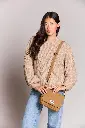 Sac à main 'Margault' – Cannelle matelassé – Hindbag