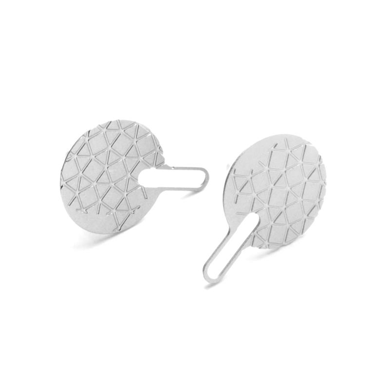Boucles d'oreilles 'Pascal Suter' – Laiton plaqué argent – RAS