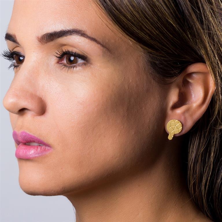 Boucles d'oreilles 'Pascal Suter' – Laiton plaqué or – RAS