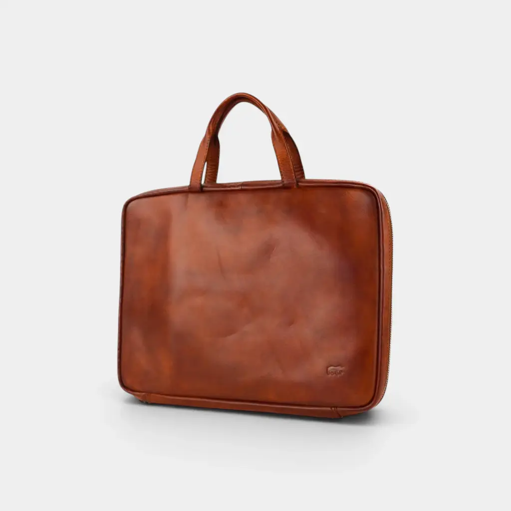 Mallette 'Cleo' – Cognac – Bear Design