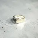 Bague 'Nour' – Argent 999 & bois d'ébène – Ombre Claire
