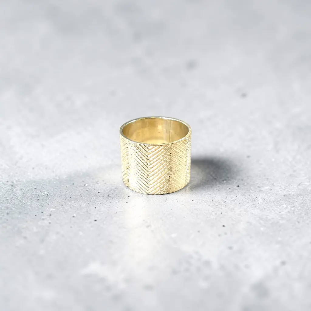 Bague 'Large' – Argent 999 – Ombre Claire
