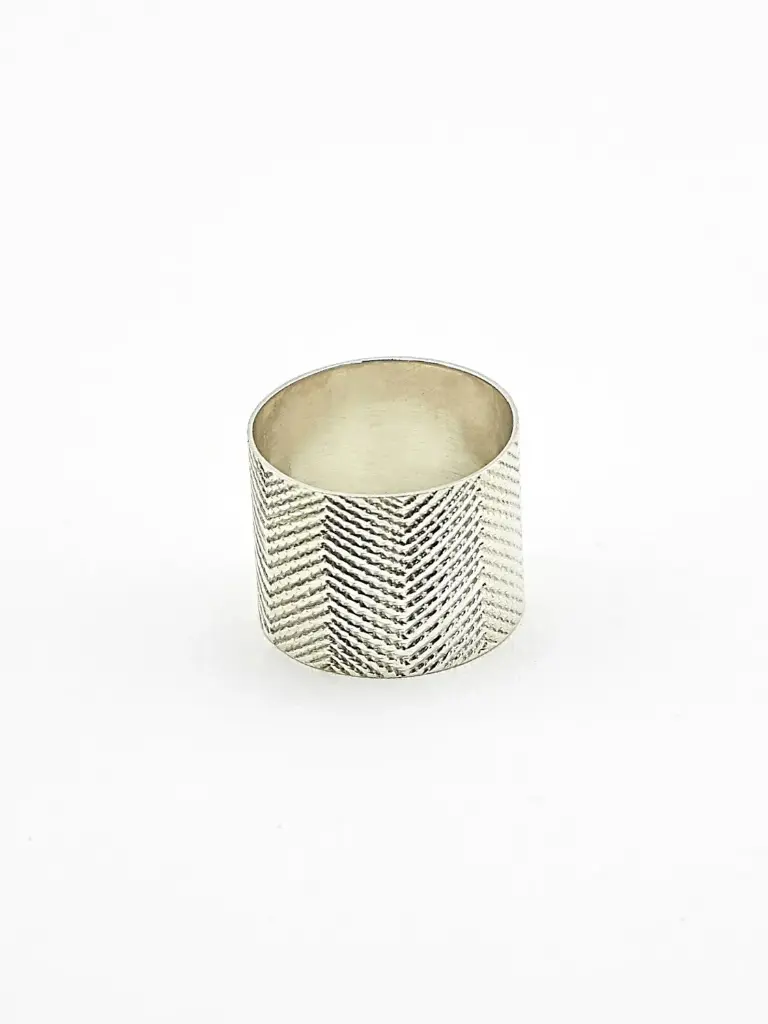 Bague 'Large' – Argent 999 – Ombre Claire