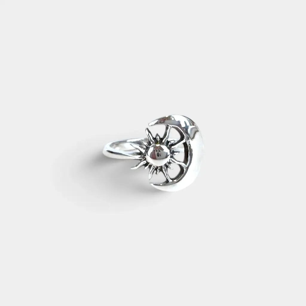 Bague 'Soleil & Lune' – Argent 925 [3600]