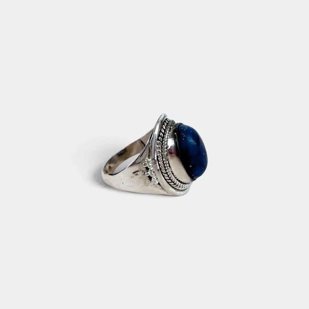 Bague – Argent 925 – Lapis Lazuli [3632]