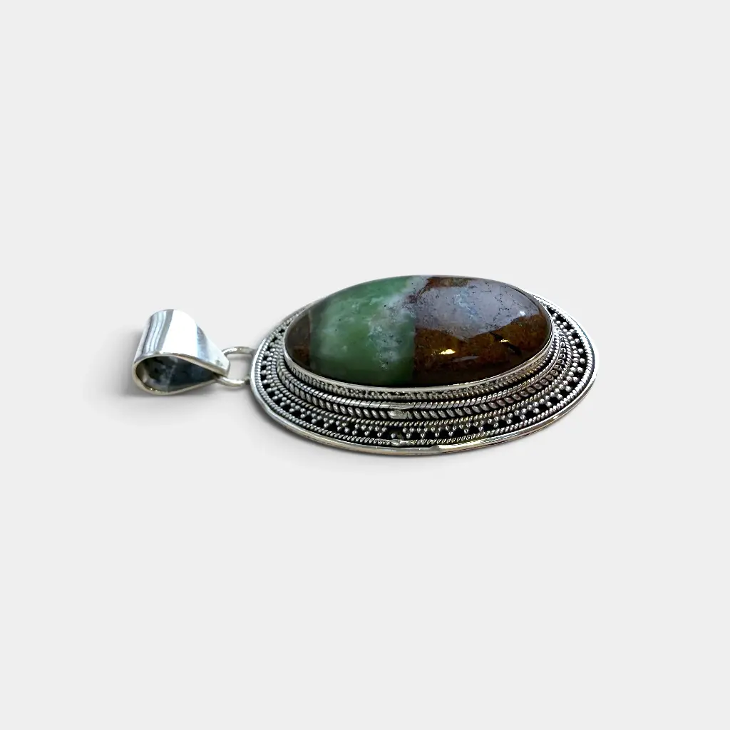 Pendentif – Argent 925 – Chrysoprase [0680]