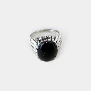 Bague – Argent 925 – Onyx [3654]