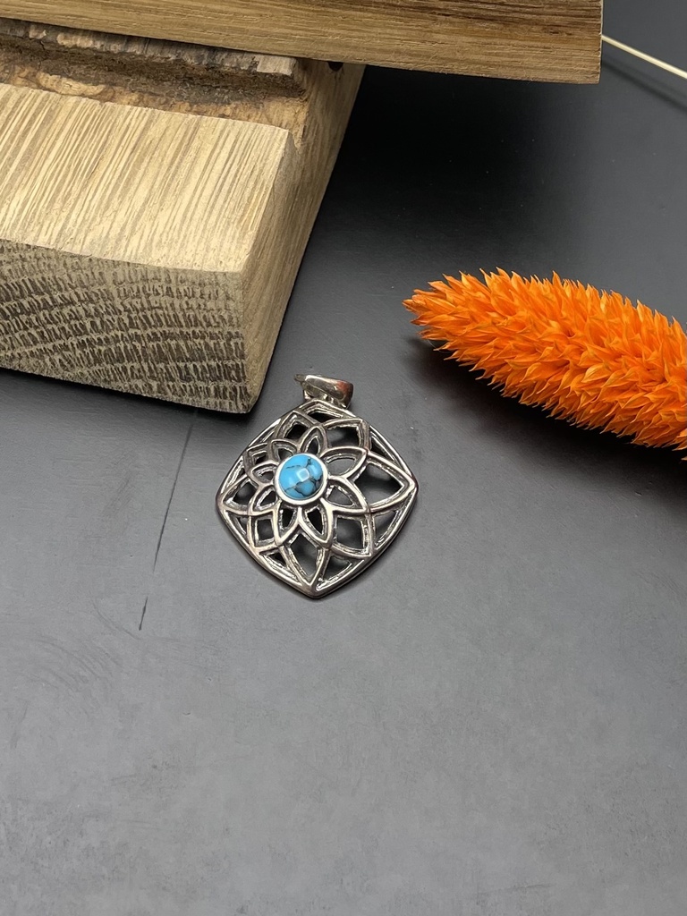 Pendentif Argent 925 & Turquoise [0001]