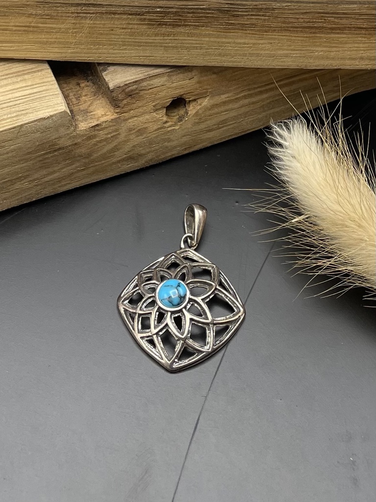 Pendentif Argent 925 & Turquoise [0001]