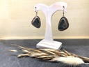 Boucles d'Oreilles Argent 925 & Agate mousse [0056]