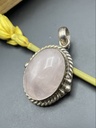 Pendentif Argent 925 & Quartz Rose [0009]