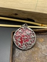 Pendentif Argent 925 & Corail & Résine [0022]