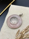 Pendentif Argent 925 & Quartz Rose [0032]