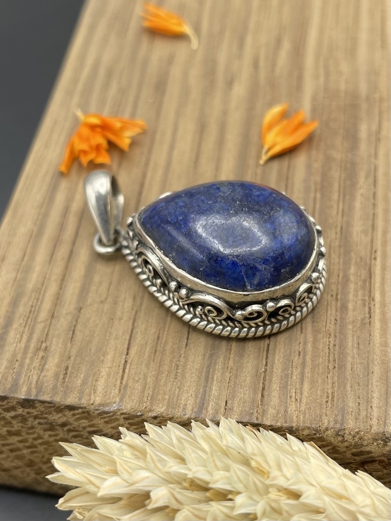 Pendentif Argent 925 & Lapis Lazuli [0057]